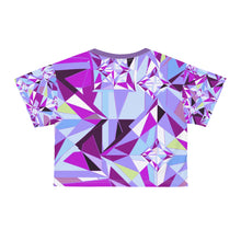 Load image into Gallery viewer, DIAMOND DRIP Crop Tee -Amethyst Allure