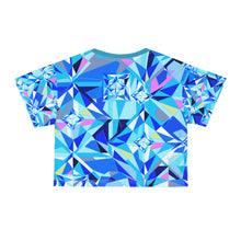 Load image into Gallery viewer, DIAMOND DRIP Crop Tee - Azure Aura