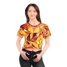 Load image into Gallery viewer, DIAMOND DRIP Crop Tee - Firestone Flare