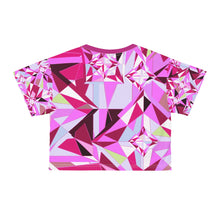 Load image into Gallery viewer, DIAMOND DRIP Crop Tee - Rose Quartz Radiance