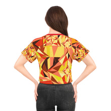 Load image into Gallery viewer, DIAMOND DRIP Crop Tee - Firestone Flare