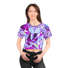 Load image into Gallery viewer, DIAMOND DRIP Crop Tee -Amethyst Allure