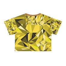 Load image into Gallery viewer, DIAMOND DRIP Crop Tee - Lemon Zircon