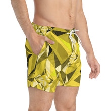 Load image into Gallery viewer, DIAMOND DRIP Swim Trunks - Lemon Zircon