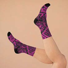 Load image into Gallery viewer, TRENTA Print Socks - Miss Magenta