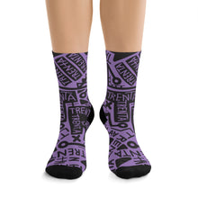 Load image into Gallery viewer, TRENTA Print Socks - Mauve (Get Out The Way)