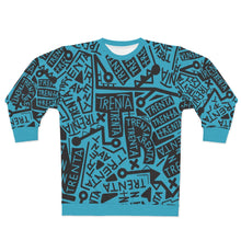 Load image into Gallery viewer, TRENTA Print Crewneck Sweatshirt - It's Actually Cerulean