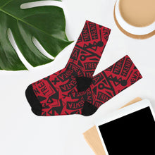 Load image into Gallery viewer, TRENTA Print Socks - Crimson Queen