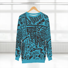 Load image into Gallery viewer, TRENTA Print Crewneck Sweatshirt - It's Actually Cerulean