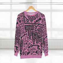 Load image into Gallery viewer, TRENTA Print Crewneck Sweatshirt - Blush N' Bashful