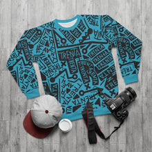 Load image into Gallery viewer, TRENTA Print Crewneck Sweatshirt - It's Actually Cerulean