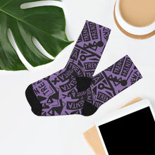 Load image into Gallery viewer, TRENTA Print Socks - Mauve (Get Out The Way)