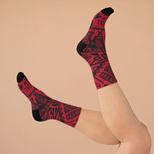 Load image into Gallery viewer, TRENTA Print Socks - Crimson Queen