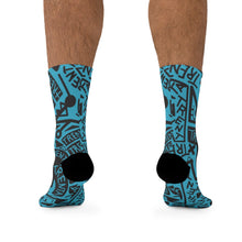 Load image into Gallery viewer, TRENTA Print Socks - It's Actually Cerulean