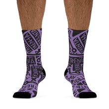 Load image into Gallery viewer, TRENTA Print Socks - Mauve (Get Out The Way)