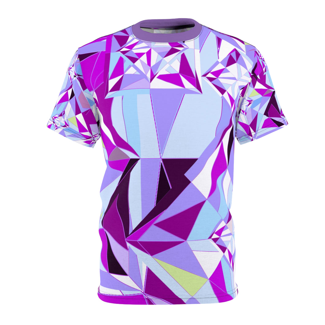 DIAMOND DRIP Unisex Cut & Sew Tee - Amethyst Allure