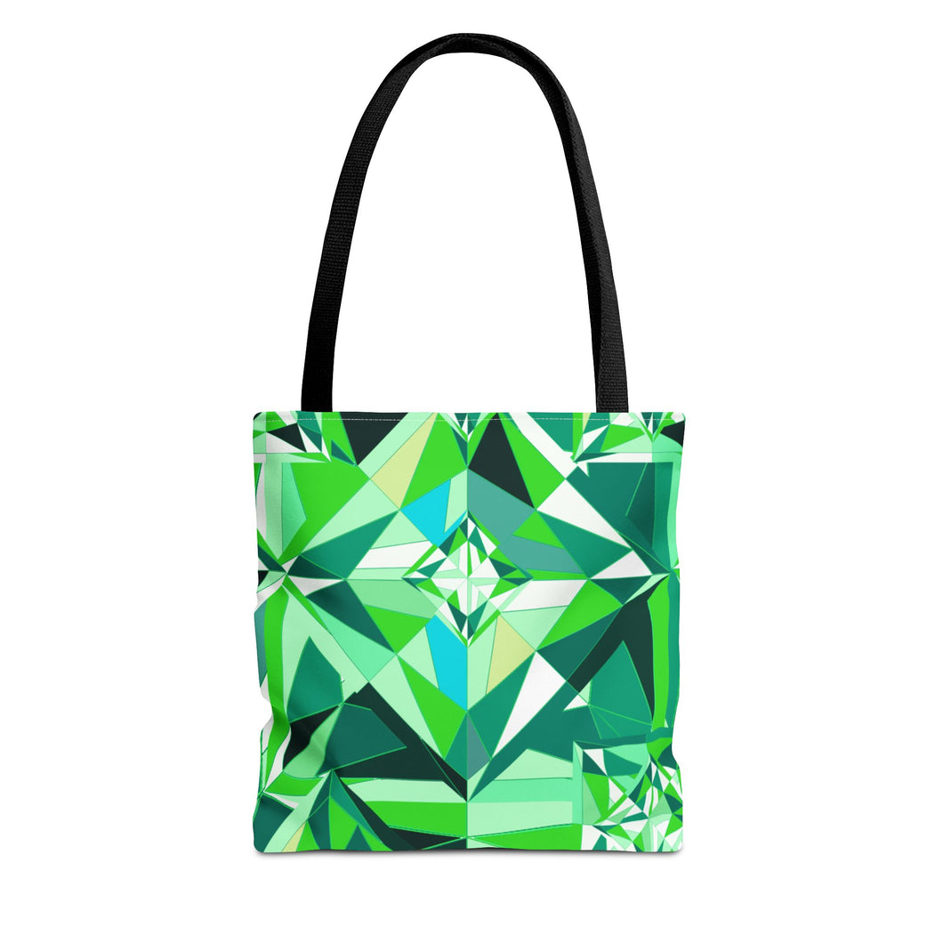DIAMOND DRIP Tote Bag - Peridot Glow