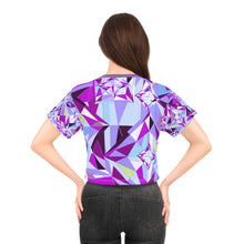 Load image into Gallery viewer, DIAMOND DRIP Crop Tee -Amethyst Allure
