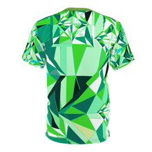 Load image into Gallery viewer, DIAMOND DRIP Unisex Cut &amp; Sew Tee - Peridot Glow
