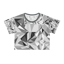 Load image into Gallery viewer, DIAMOND DRIP Crop Tee - Monochrome Moonstone
