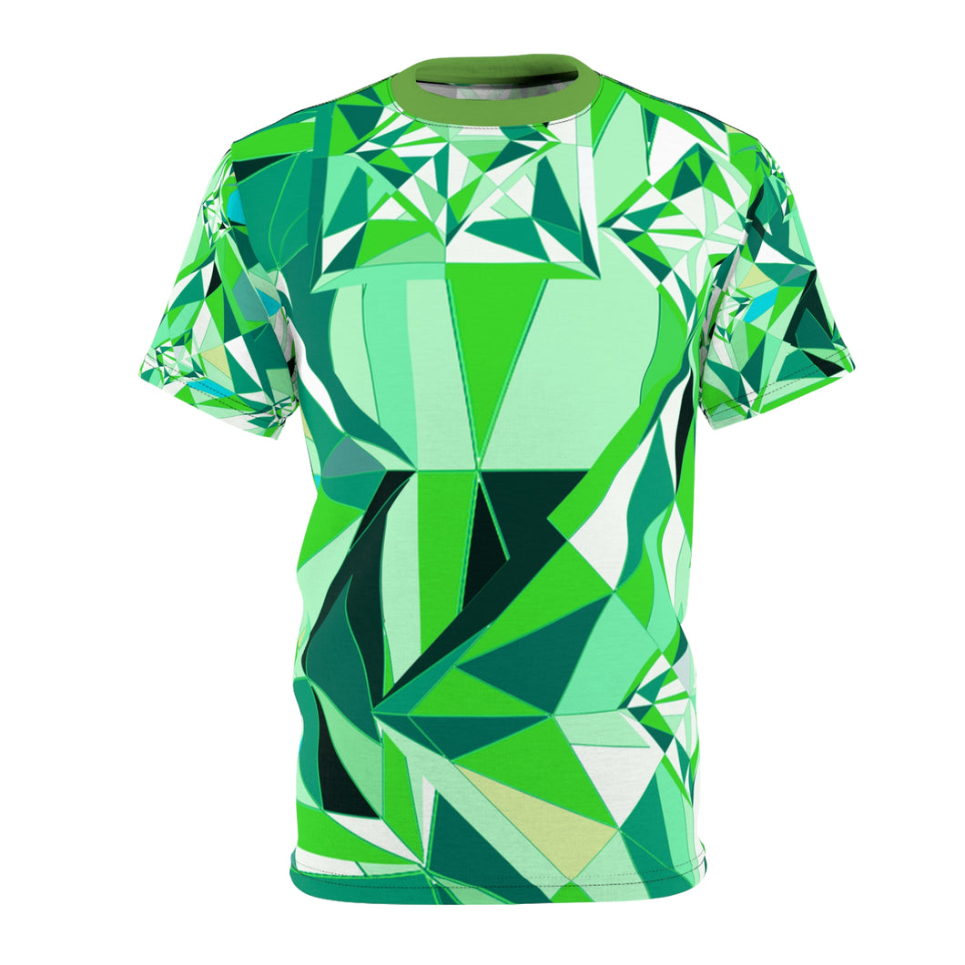 DIAMOND DRIP Unisex Cut & Sew Tee - Peridot Glow