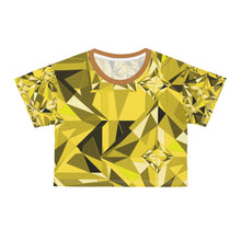 Load image into Gallery viewer, DIAMOND DRIP Crop Tee - Lemon Zircon
