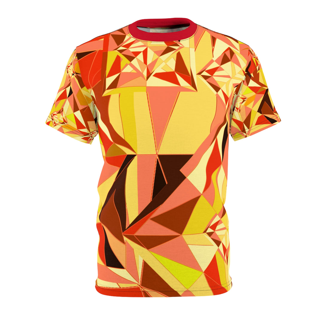DIAMOND DRIP Unisex Cut & Sew Tee - Firestone Flare