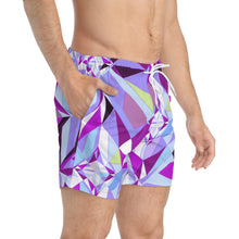 Load image into Gallery viewer, DIAMOND DRIP Swim Trunks - Amethyst Allure
