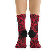 Load image into Gallery viewer, TRENTA Print Socks - Crimson Queen
