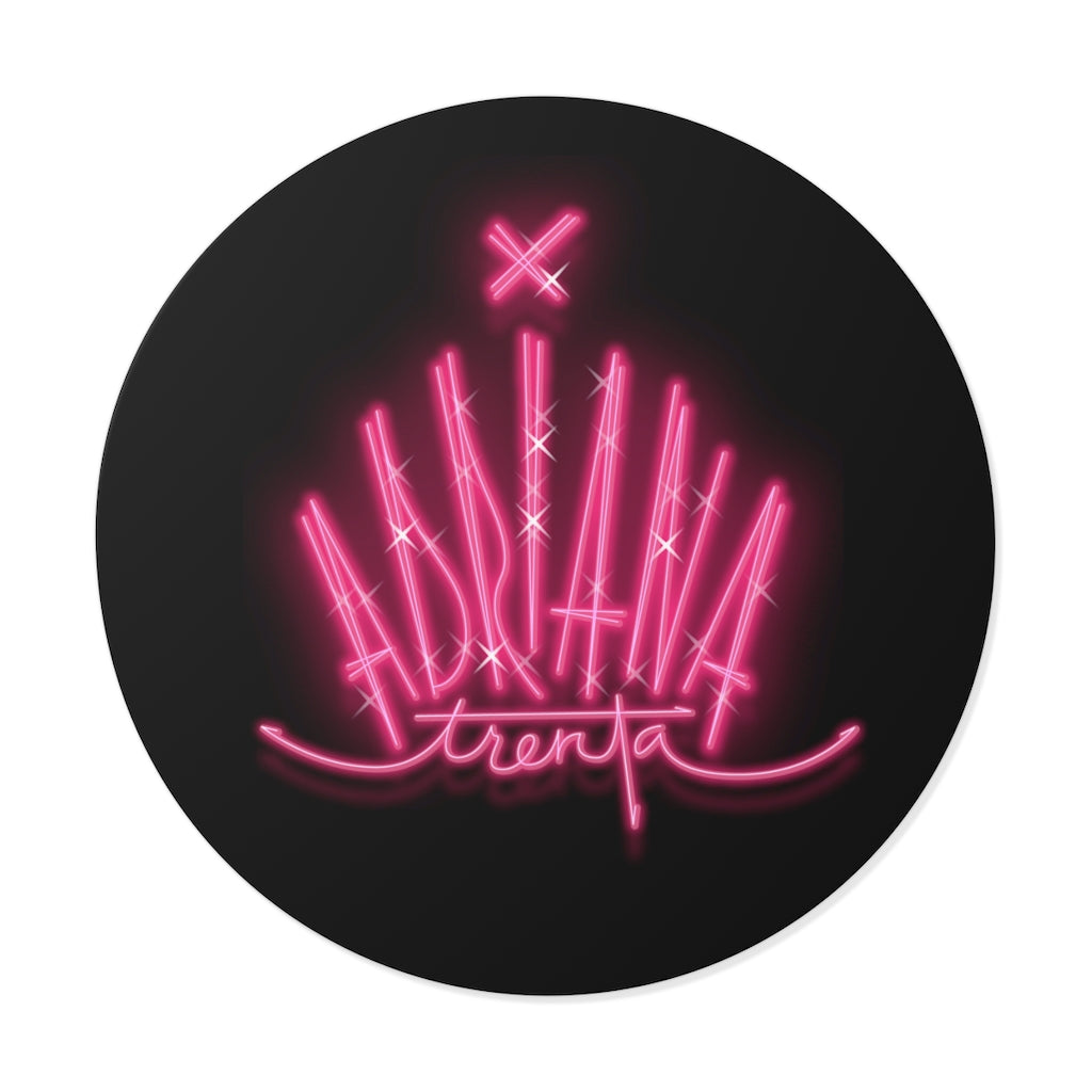 Round Vinyl Sticker - Neon