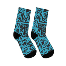 Load image into Gallery viewer, TRENTA Print Socks - It&#39;s Actually Cerulean
