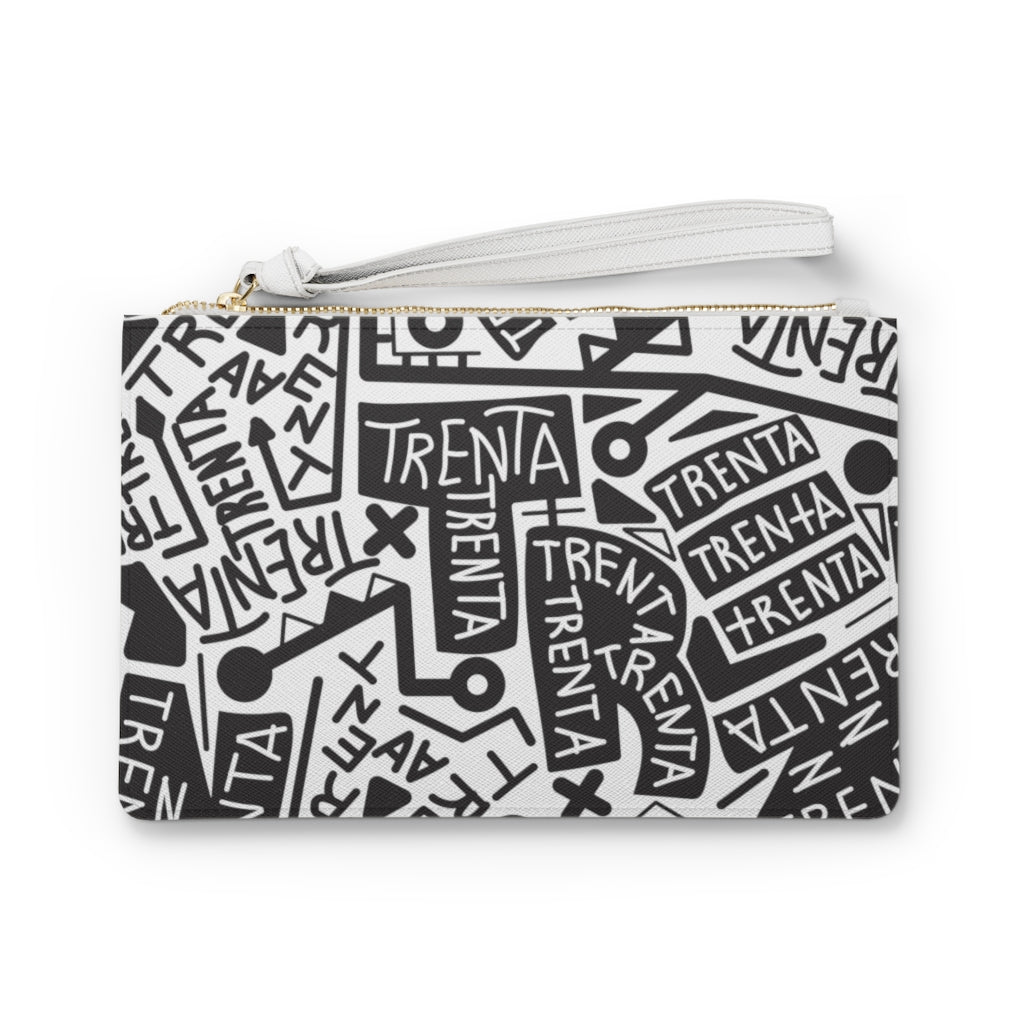 TRENTA Print Clutch Bag - Frosty