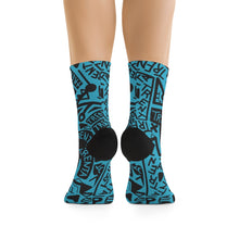 Load image into Gallery viewer, TRENTA Print Socks - It&#39;s Actually Cerulean
