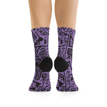 Load image into Gallery viewer, TRENTA Print Socks - Mauve (Get Out The Way)
