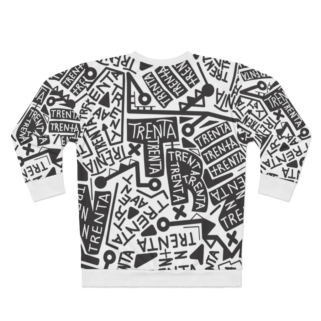 TRENTA Print Crewneck Sweatshirt - Frosty