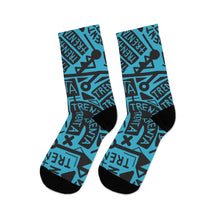 Load image into Gallery viewer, TRENTA Print Socks - It&#39;s Actually Cerulean
