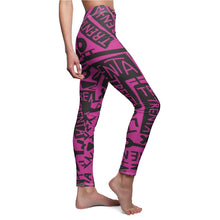 Load image into Gallery viewer, TRENTA Print Casual Leggings - Miss Magenta
