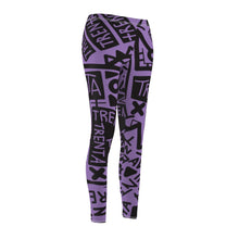 Load image into Gallery viewer, TRENTA Print Casual Leggings - Mauve (Get Out The Way)
